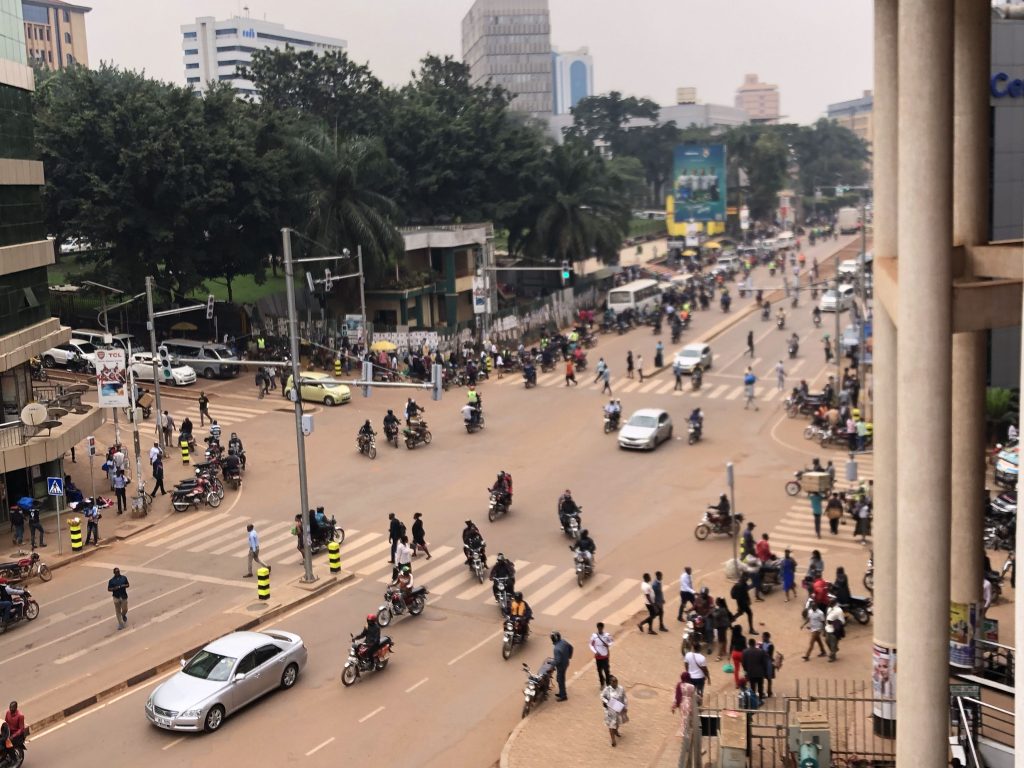 improved Kampala  road